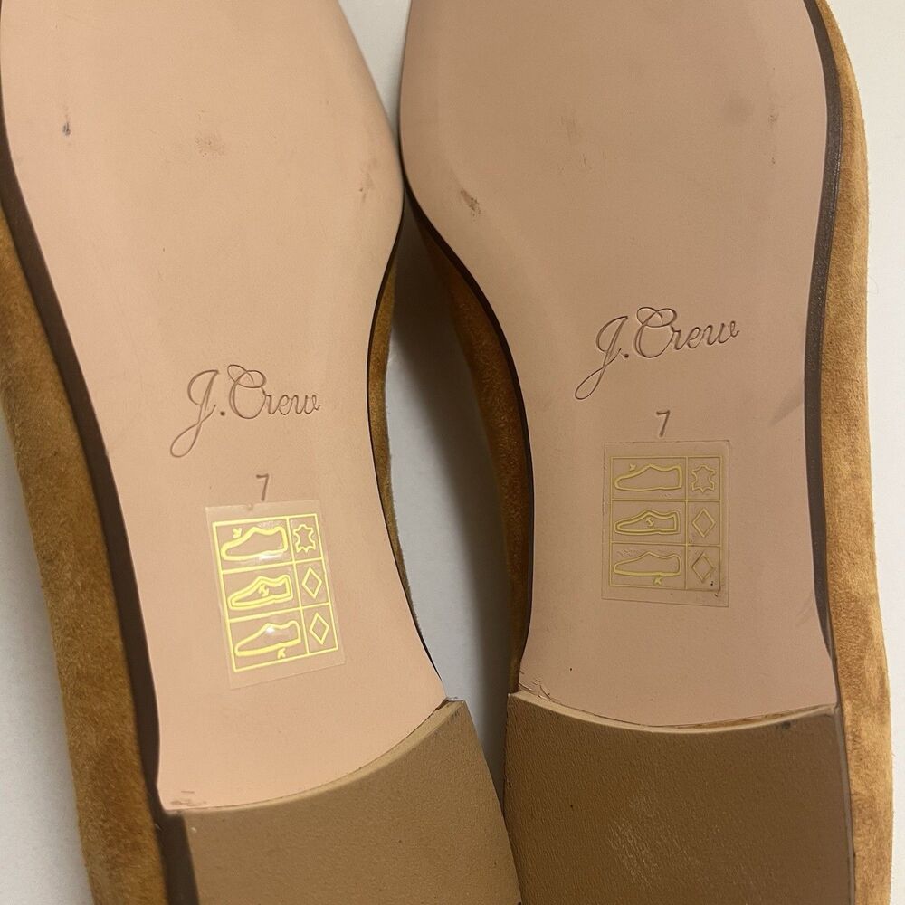 J. Crew Women’s Smoking Slipper Loafer Roasted Cider Gold Mustard Size 7 H5523 - Picture 12 of 12